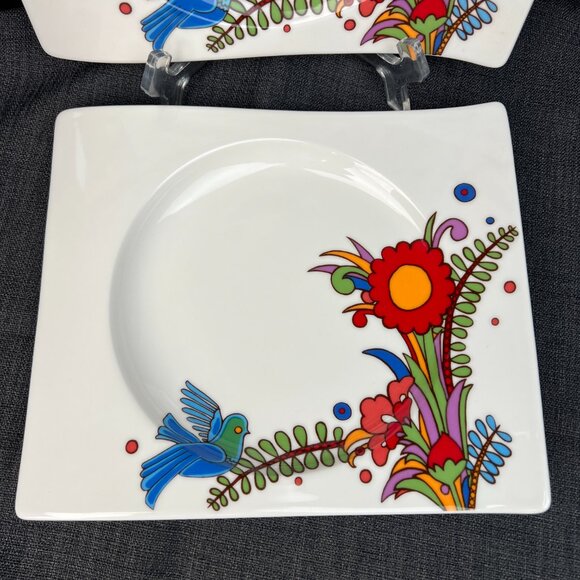 Villeroy & Boch New Wave Acapulco Salad Plates NWT NewWave - Picture 2 of 5